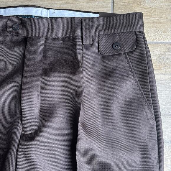 NWT Steve Harvey Celebrity Edition Men's 34x34 Dress Pants Toffee Brown Office - Picture 4 of 14